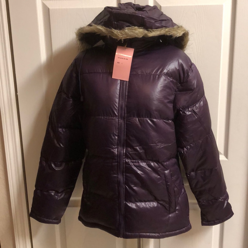 NWT PURPLE PUFFER COAT